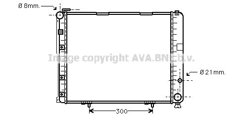 AVA QUALITY COOLING Радиатор, охлаждение двигателя MS2236